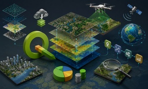 imagem de geoprocessamento com QGIS
